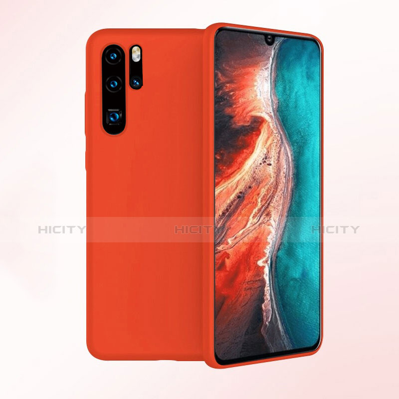 Funda Silicona Ultrafina Goma Carcasa S04 para Huawei P30 Pro Rojo