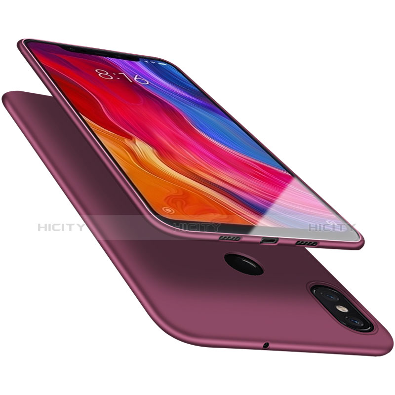 Funda Silicona Ultrafina Goma Carcasa S05 para Xiaomi Mi 8 Morado