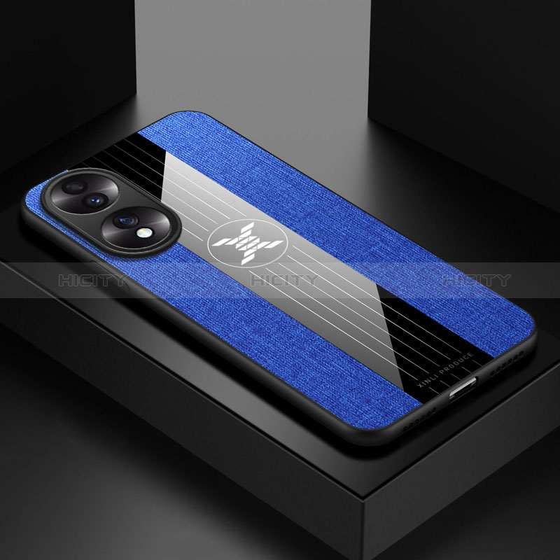 Funda Silicona Ultrafina Goma Carcasa X01L para Huawei Honor 70 5G Azul