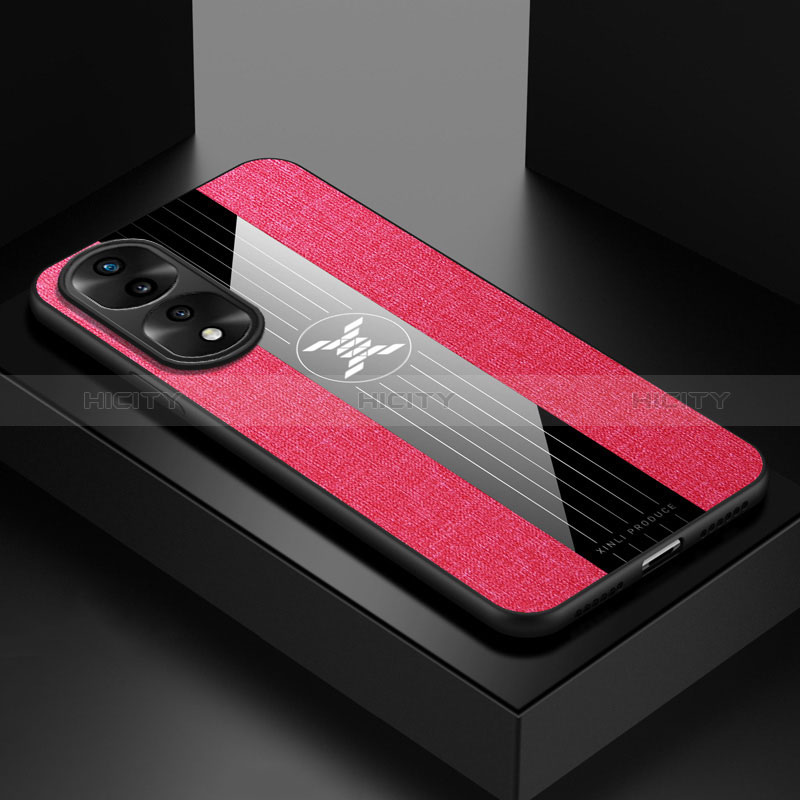 Funda Silicona Ultrafina Goma Carcasa X01L para Huawei Honor 70 Pro 5G Rojo