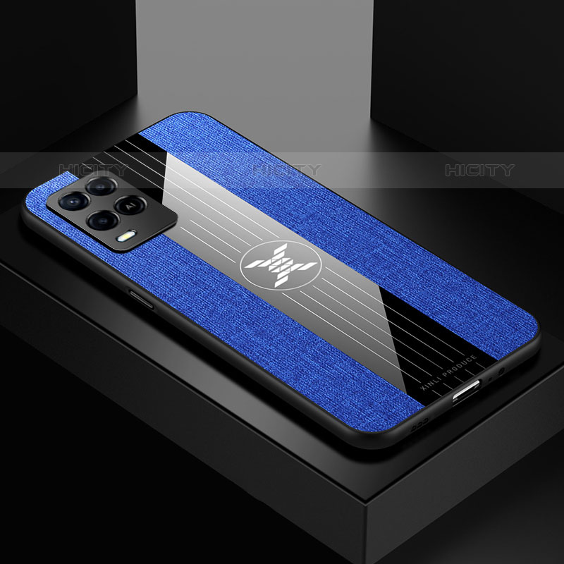 Funda Silicona Ultrafina Goma Carcasa X01L para Oppo A54 4G Azul