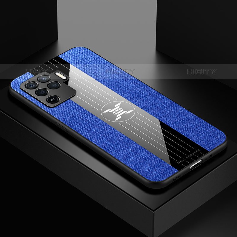 Funda Silicona Ultrafina Goma Carcasa X01L para Oppo A94 4G Azul