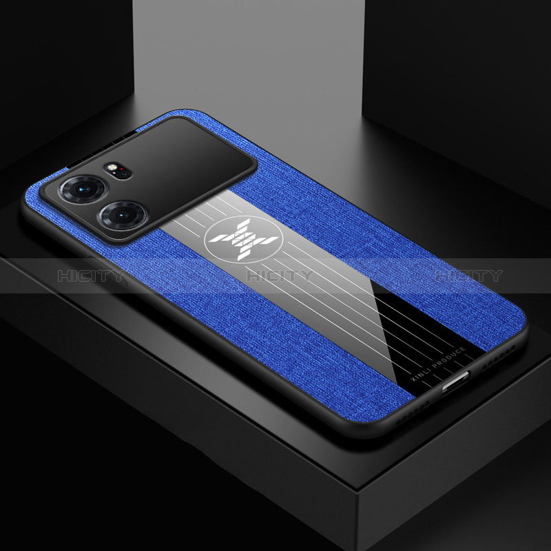 Funda Silicona Ultrafina Goma Carcasa X01L para Oppo K10 5G Azul