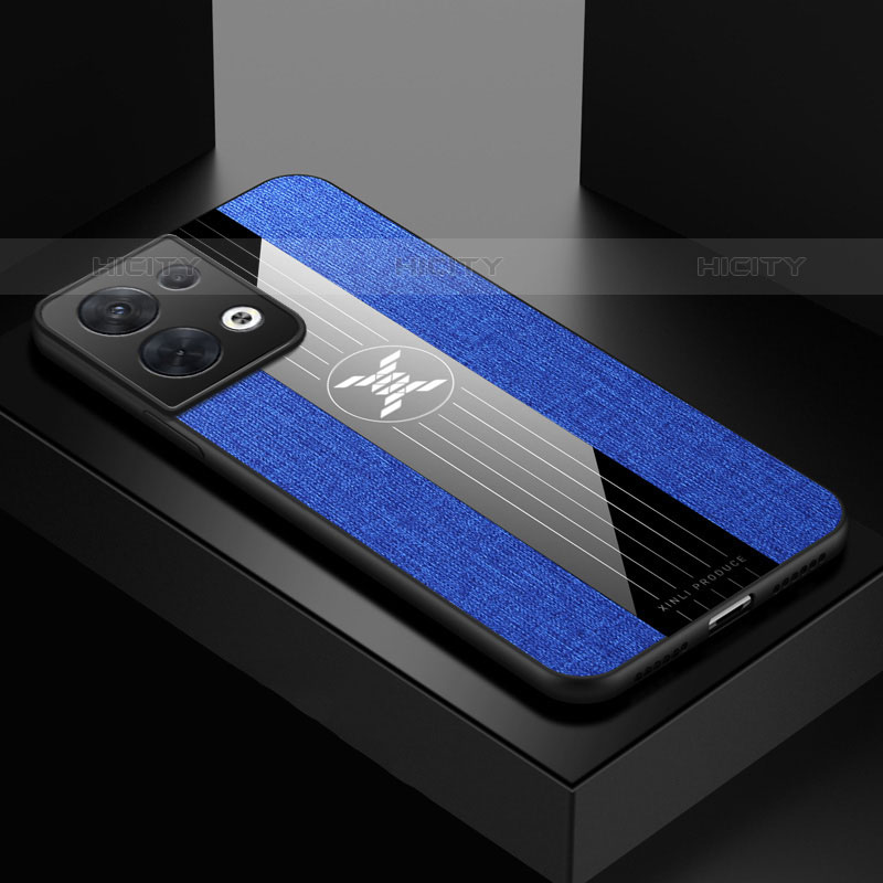 Funda Silicona Ultrafina Goma Carcasa X01L para Oppo Reno8 5G Azul