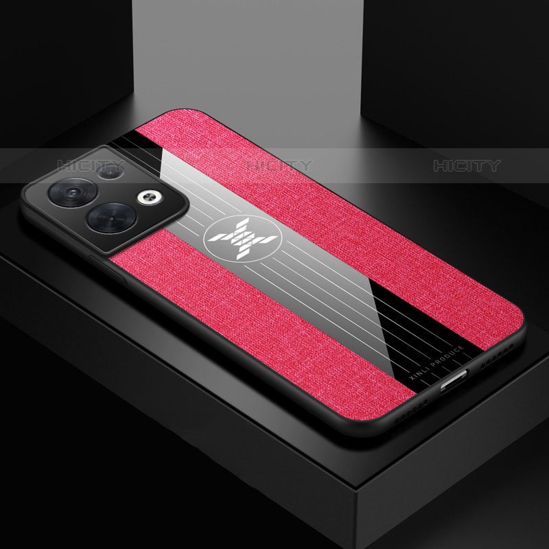 Funda Silicona Ultrafina Goma Carcasa X01L para Oppo Reno8 Pro 5G Rojo