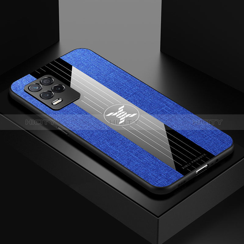Funda Silicona Ultrafina Goma Carcasa X01L para Realme Q3 5G Azul