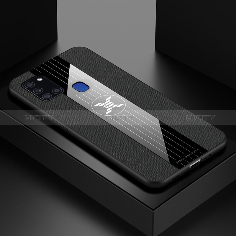 Funda Silicona Ultrafina Goma Carcasa X01L para Samsung Galaxy A21s Negro