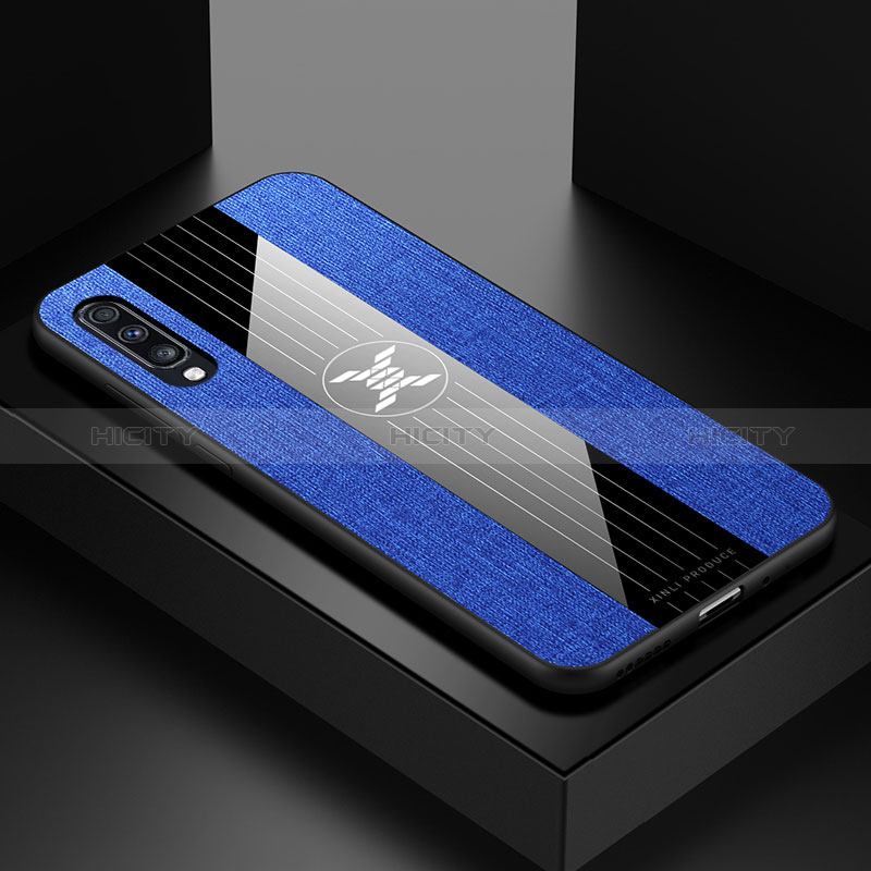 Funda Silicona Ultrafina Goma Carcasa X01L para Samsung Galaxy A70 Azul