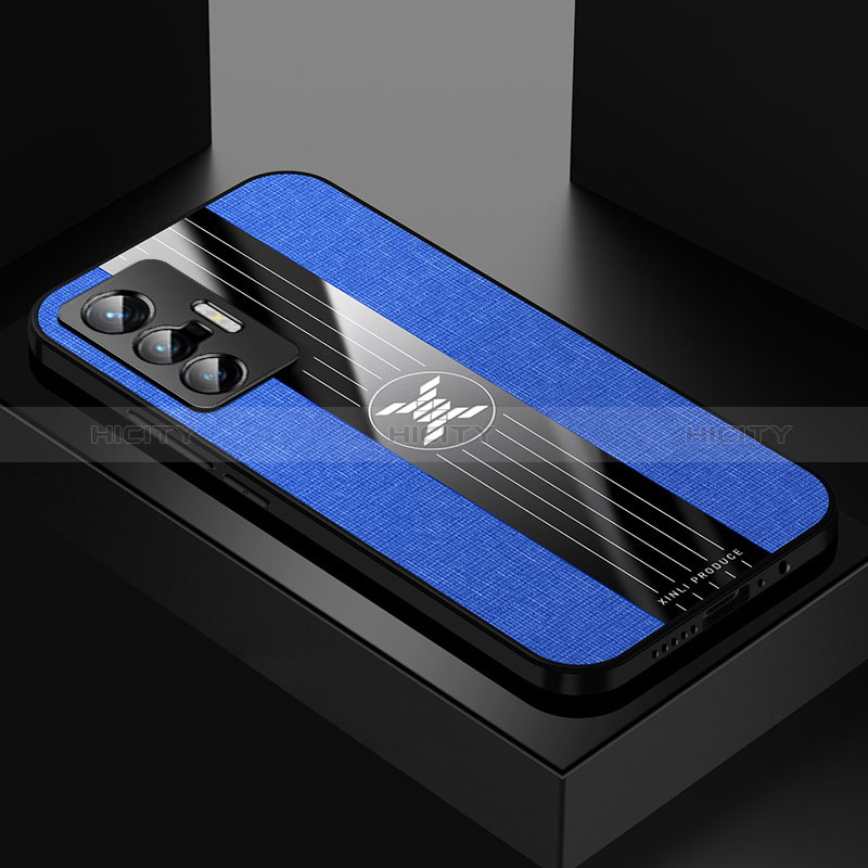 Funda Silicona Ultrafina Goma Carcasa X01L para Vivo X70 5G Azul