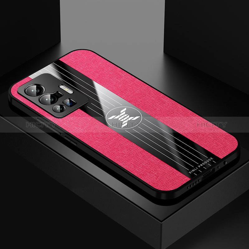 Funda Silicona Ultrafina Goma Carcasa X01L para Vivo X70 Pro 5G Rojo