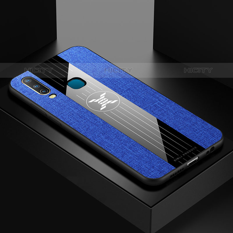 Funda Silicona Ultrafina Goma Carcasa X01L para Vivo Y11 Azul