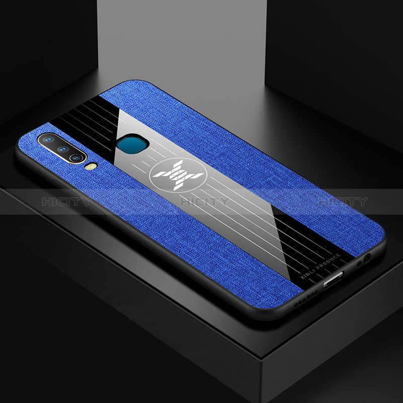 Funda Silicona Ultrafina Goma Carcasa X01L para Vivo Y3s Azul