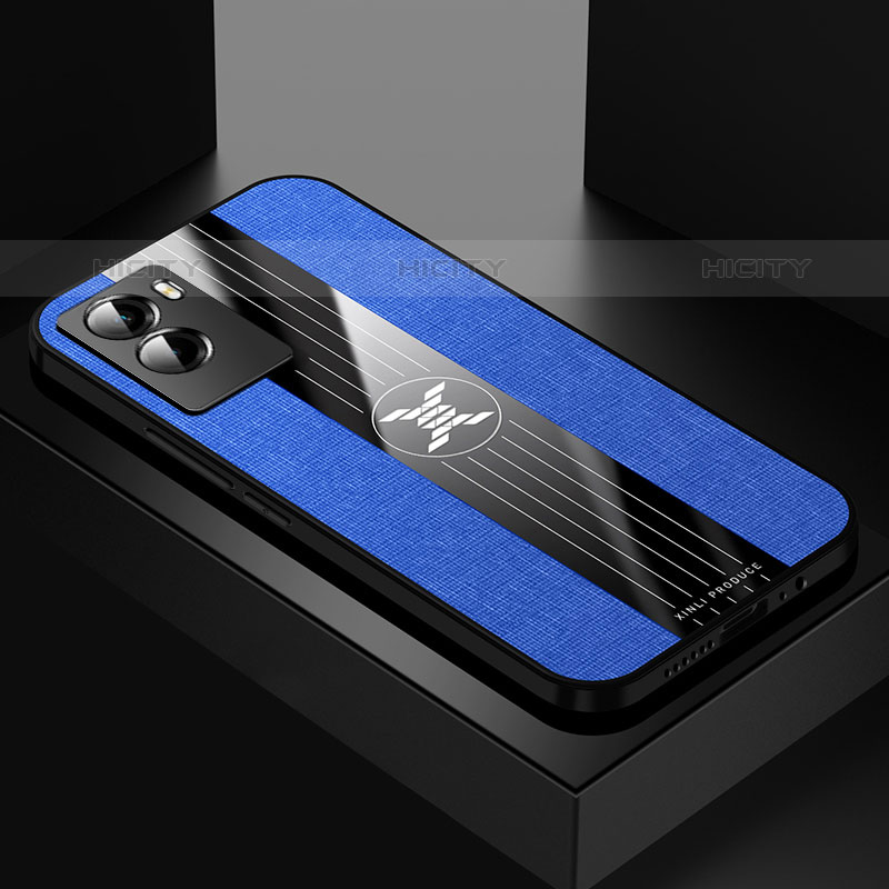 Funda Silicona Ultrafina Goma Carcasa X01L para Vivo Y55s (2021) Azul