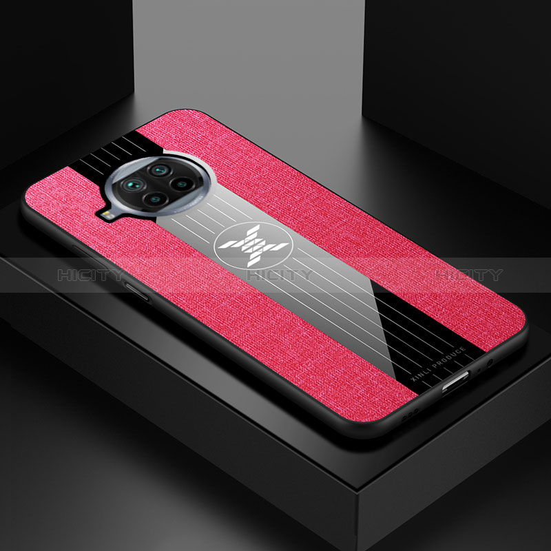 Funda Silicona Ultrafina Goma Carcasa X01L para Xiaomi Mi 10i 5G Rojo