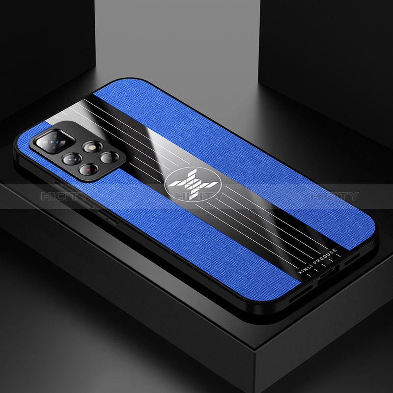 Funda Silicona Ultrafina Goma Carcasa X01L para Xiaomi Poco M4 Pro 5G Azul