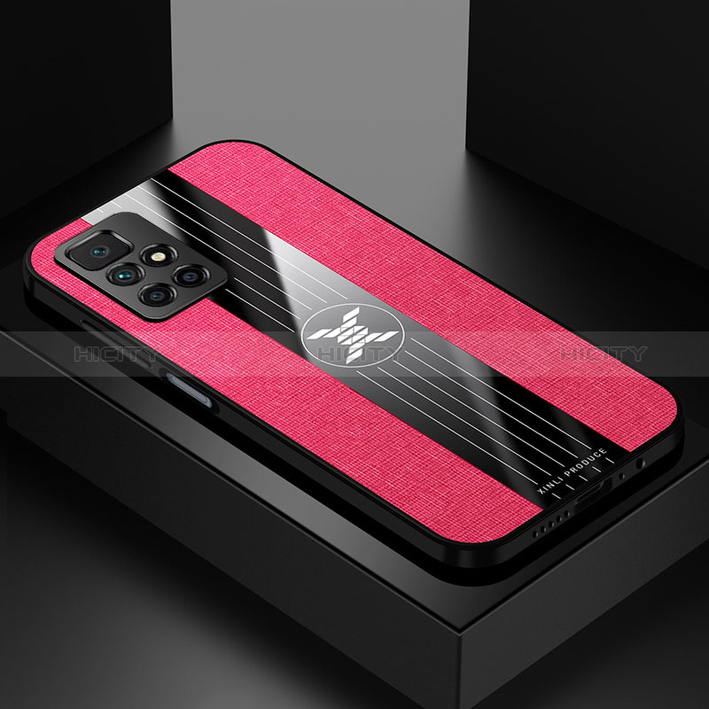 Funda Silicona Ultrafina Goma Carcasa X01L para Xiaomi Redmi 10 4G Rojo
