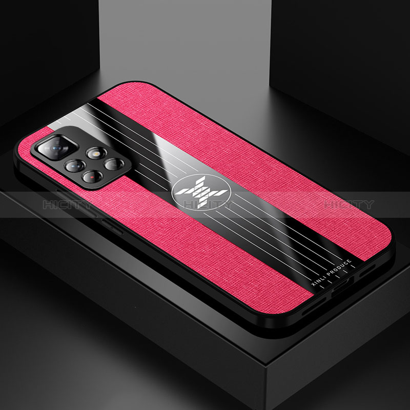 Funda Silicona Ultrafina Goma Carcasa X01L para Xiaomi Redmi Note 11 5G Rojo