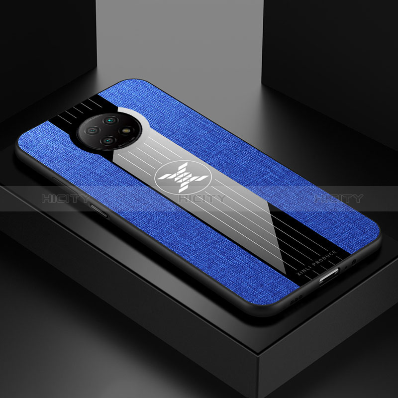 Funda Silicona Ultrafina Goma Carcasa X01L para Xiaomi Redmi Note 9 5G Azul