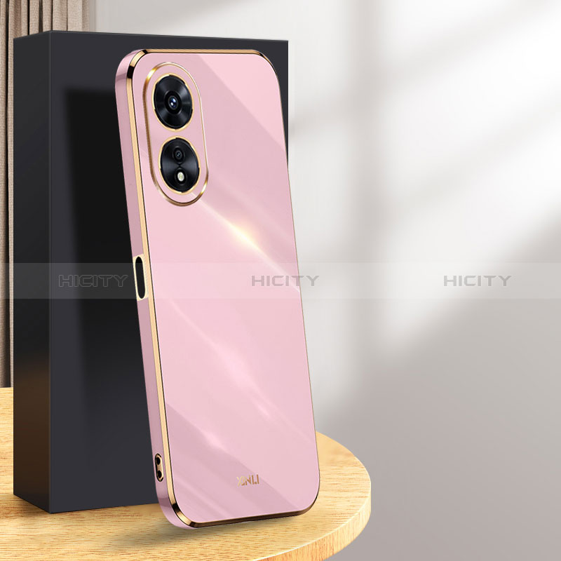 Funda Silicona Ultrafina Goma Carcasa XL1 para Huawei Honor X5 Plus Purpura Claro