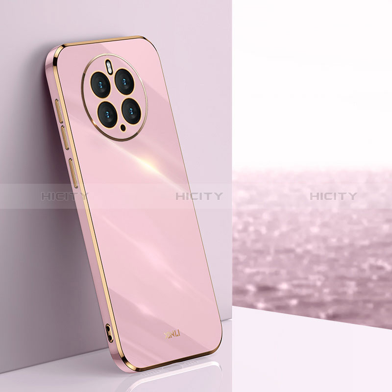 Funda Silicona Ultrafina Goma Carcasa XL1 para Huawei Mate 50 Pro Purpura Claro