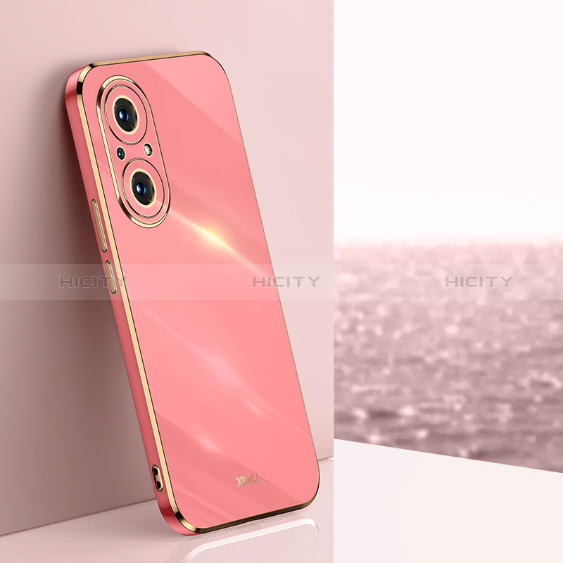 Funda Silicona Ultrafina Goma Carcasa XL1 para Huawei Nova 9 SE Rosa Roja