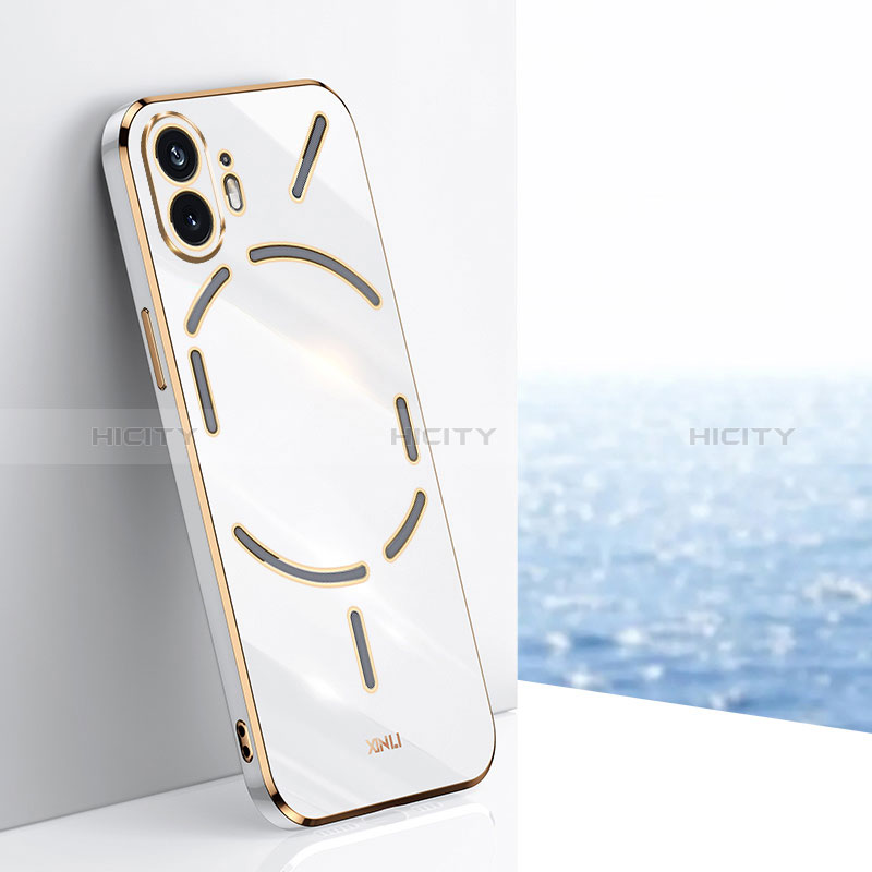 Funda Silicona Ultrafina Goma Carcasa XL1 para Nothing Phone 2 Blanco