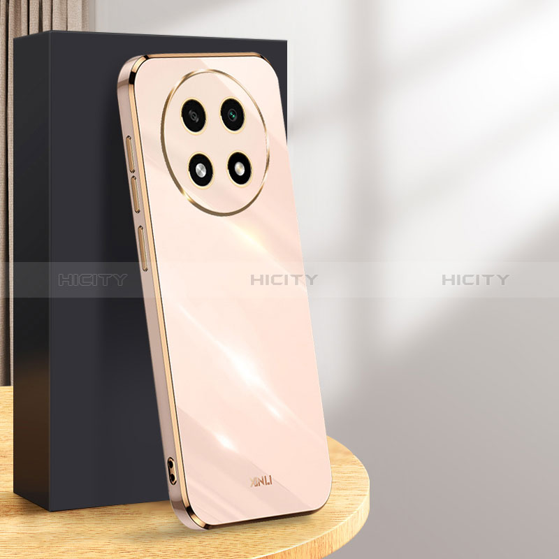 Funda Silicona Ultrafina Goma Carcasa XL1 para Oppo A2 Pro 5G Oro Rosa