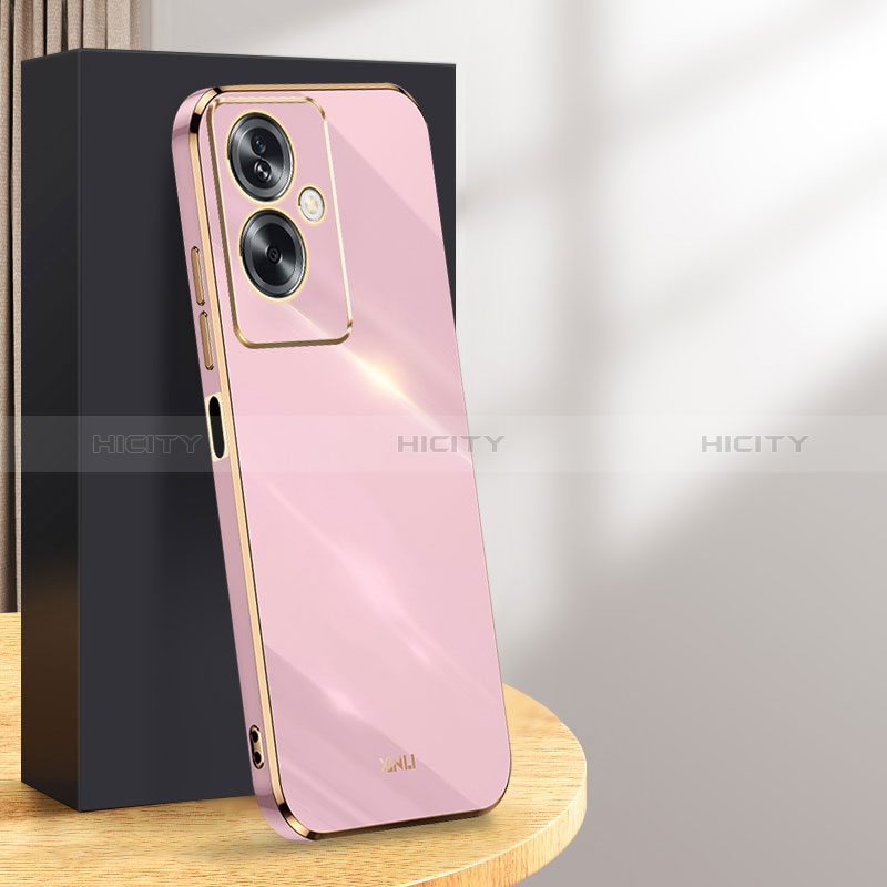 Funda Silicona Ultrafina Goma Carcasa XL1 para Oppo A79 5G Purpura Claro