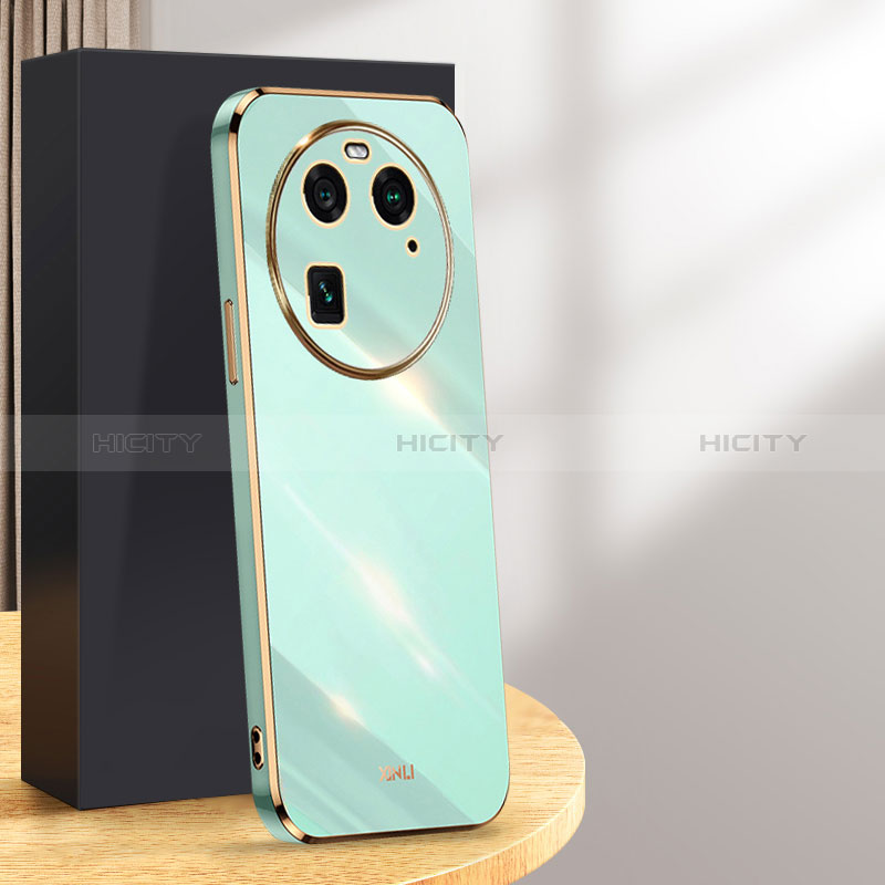 Funda Silicona Ultrafina Goma Carcasa XL1 para Oppo Find X6 Pro 5G Verde