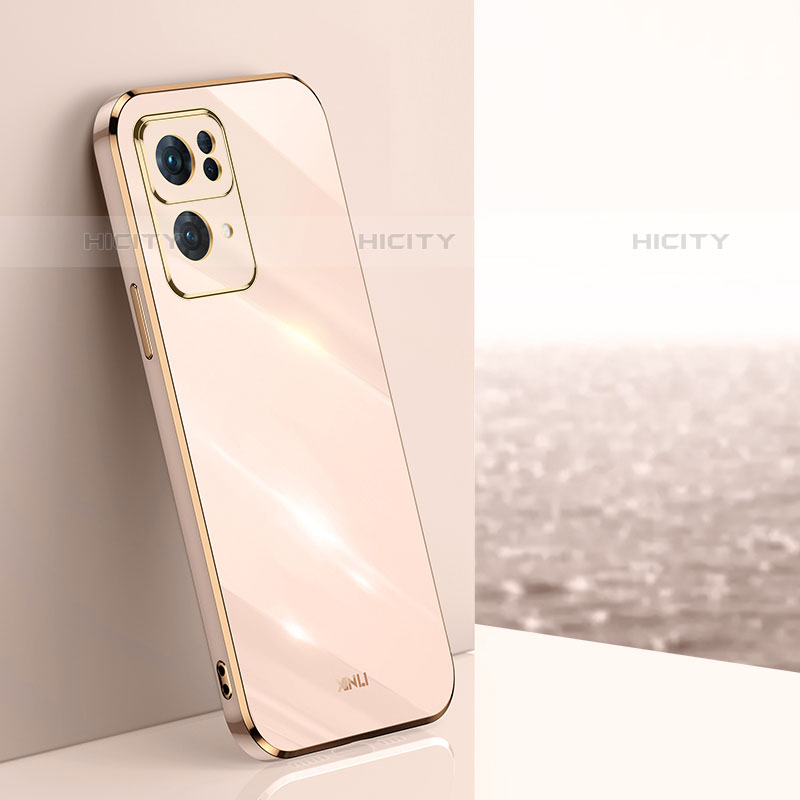 Funda Silicona Ultrafina Goma Carcasa XL1 para Oppo Reno7 Pro 5G Oro