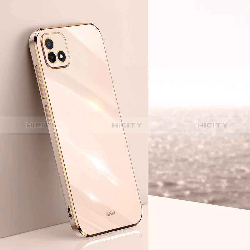 Funda Silicona Ultrafina Goma Carcasa XL1 para Realme Narzo 50i Oro Rosa