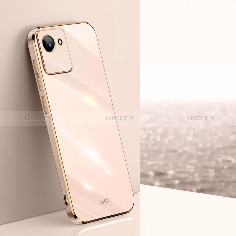 Funda Silicona Ultrafina Goma Carcasa XL1 para Realme Narzo 50i Prime Oro Rosa