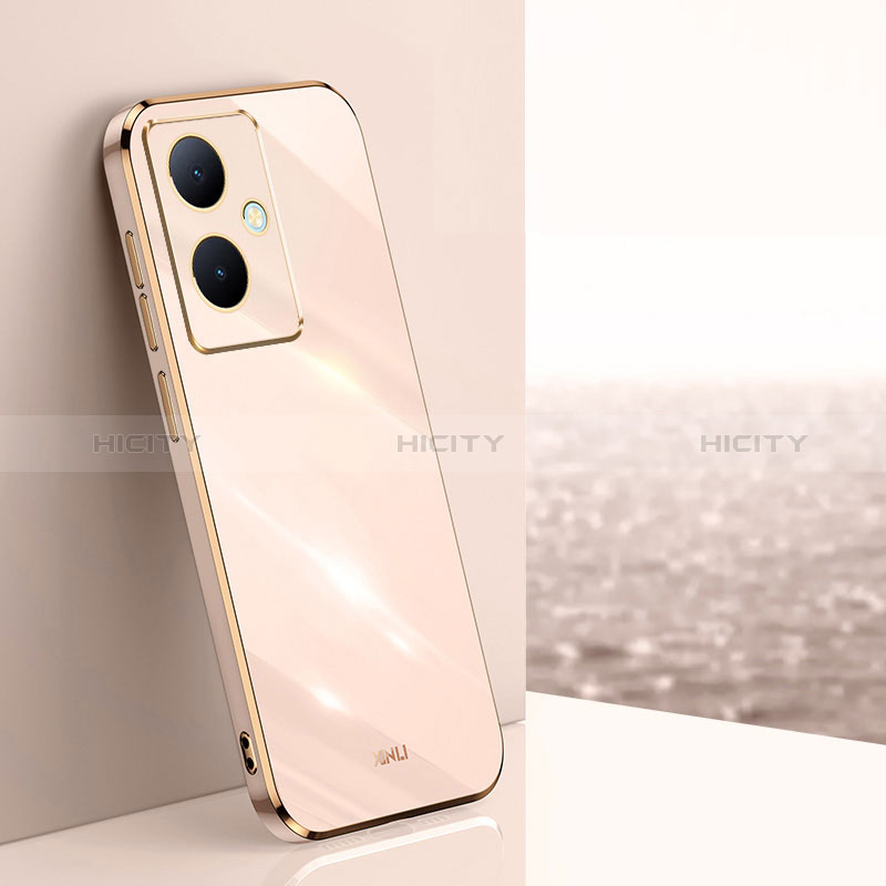 Funda Silicona Ultrafina Goma Carcasa XL1 para Vivo V29 Lite 5G Oro