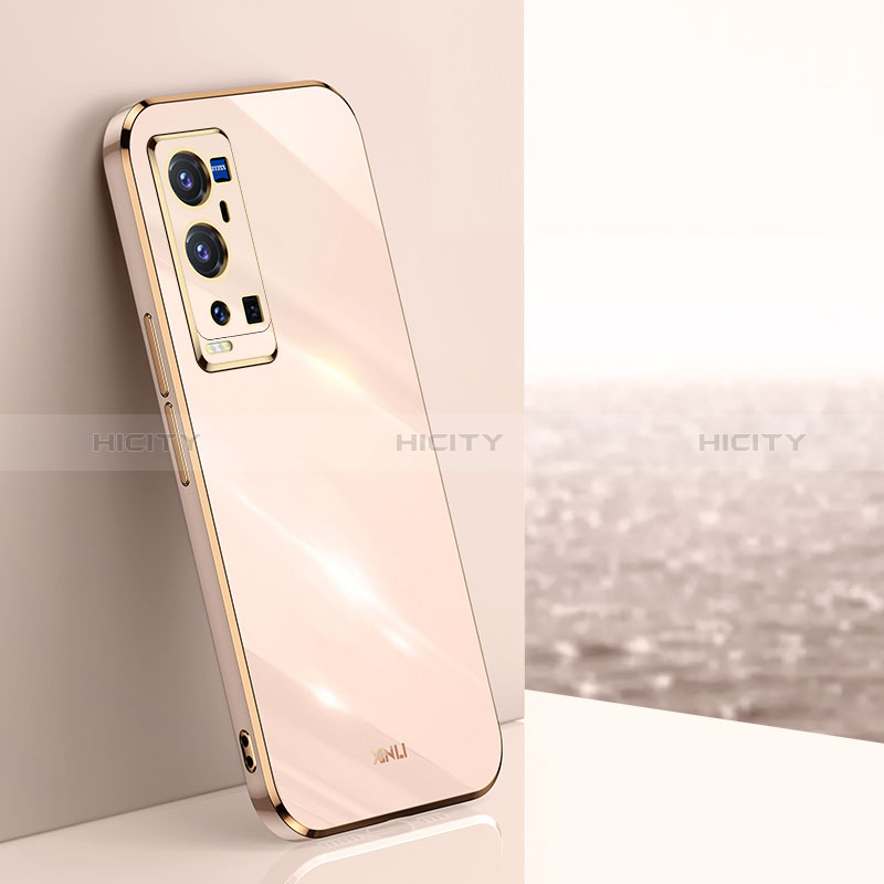 Funda Silicona Ultrafina Goma Carcasa XL1 para Vivo X60 Pro+ Plus 5G Oro