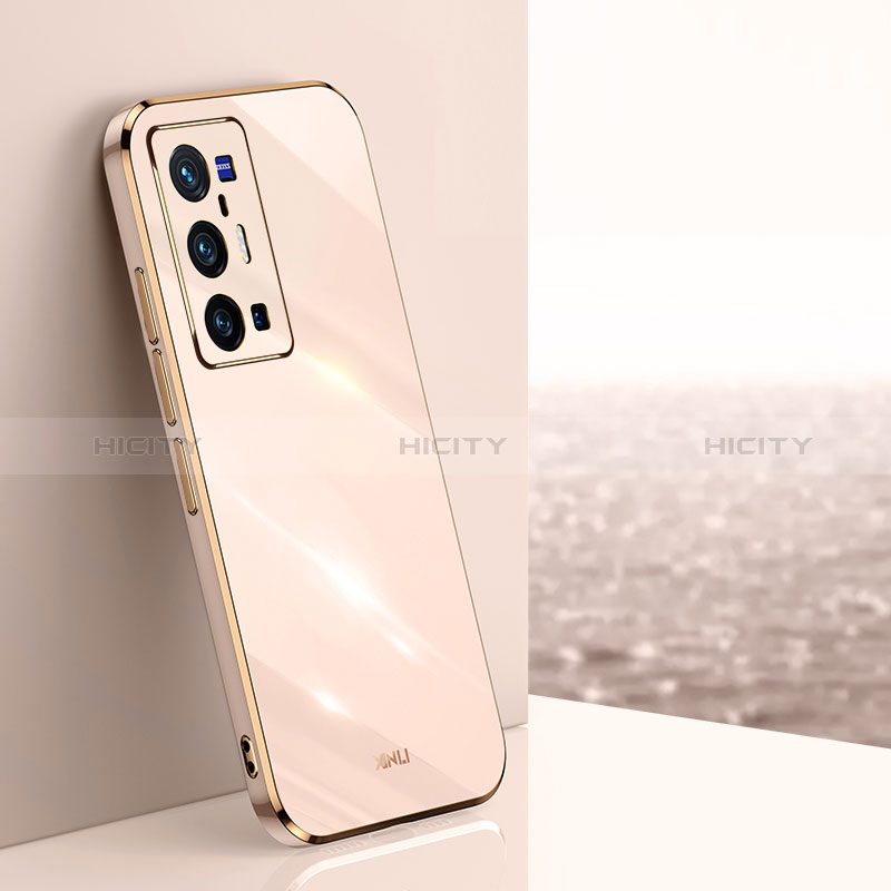 Funda Silicona Ultrafina Goma Carcasa XL1 para Vivo X70 Pro+ Plus 5G Oro