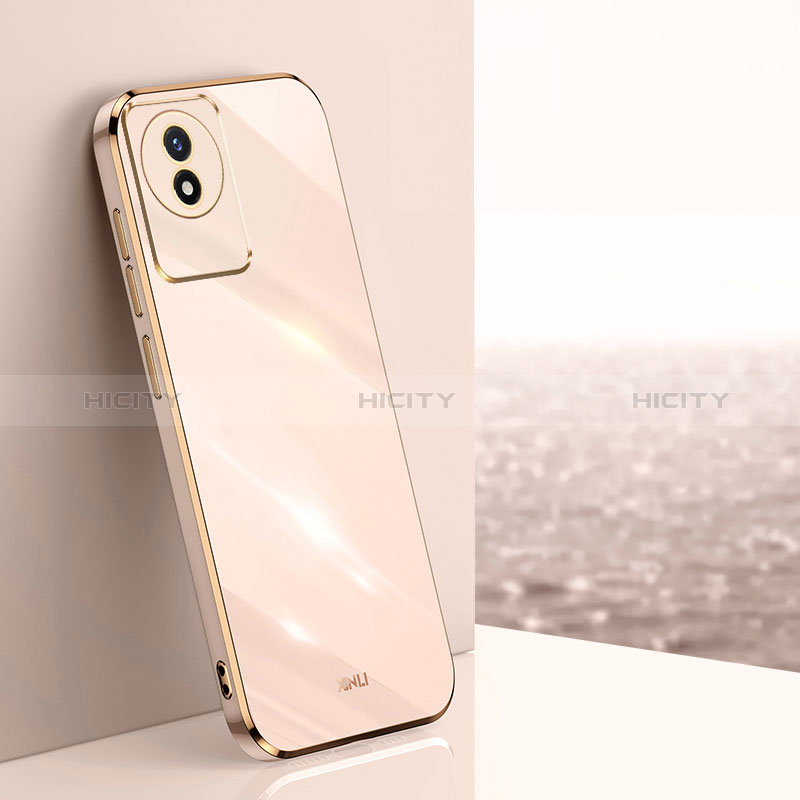 Funda Silicona Ultrafina Goma Carcasa XL1 para Vivo Y02A Oro