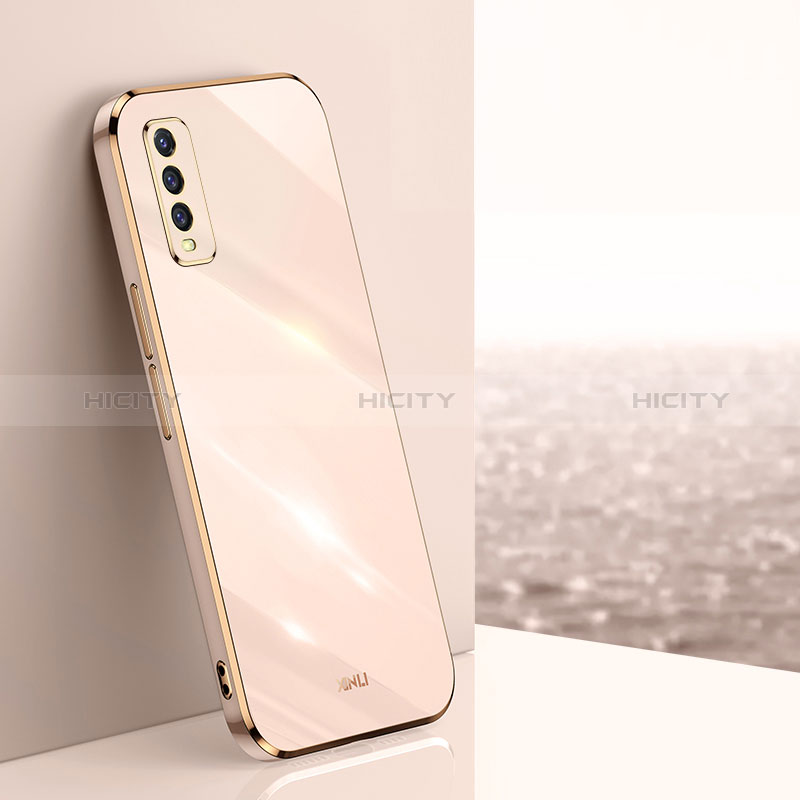 Funda Silicona Ultrafina Goma Carcasa XL1 para Vivo Y11s Oro