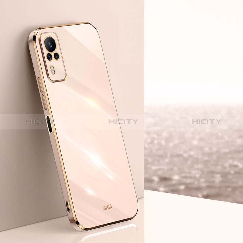 Funda Silicona Ultrafina Goma Carcasa XL1 para Vivo Y31 (2021) Oro