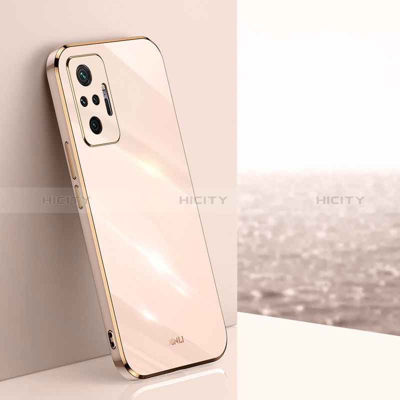 Funda Silicona Ultrafina Goma Carcasa XL1 para Xiaomi Redmi Note 10 Pro Max Oro