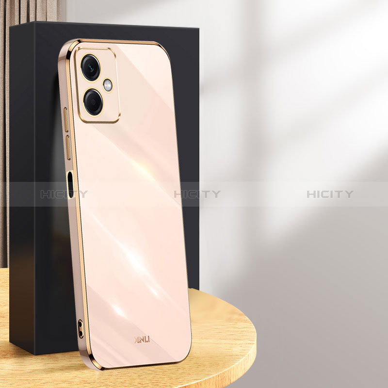 Funda Silicona Ultrafina Goma Carcasa XL1 para Xiaomi Redmi Note 12R Pro 5G Oro Rosa