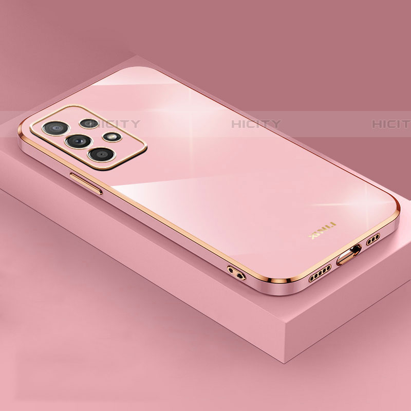 Funda Silicona Ultrafina Goma Carcasa XL4 para Samsung Galaxy A52 4G Oro Rosa