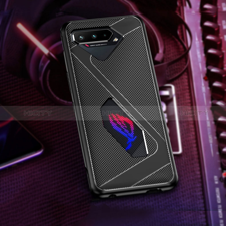 Funda Silicona Ultrafina Goma Carcasa ZJ1 para Asus ROG Phone 5 Pro Negro