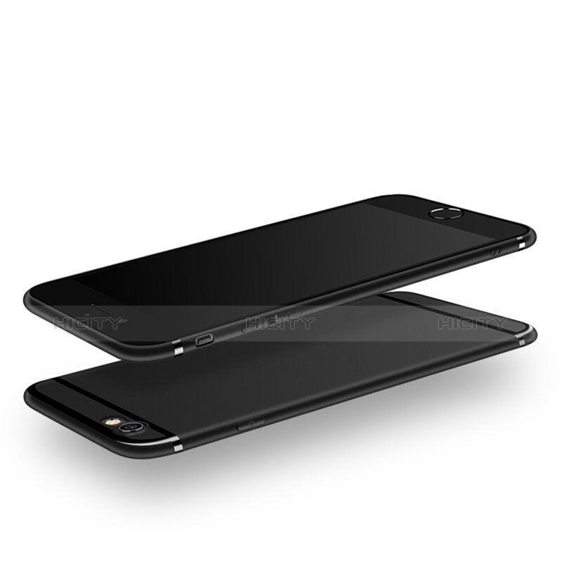 Funda Silicona Ultrafina Goma G02 para Apple iPhone 6 Negro