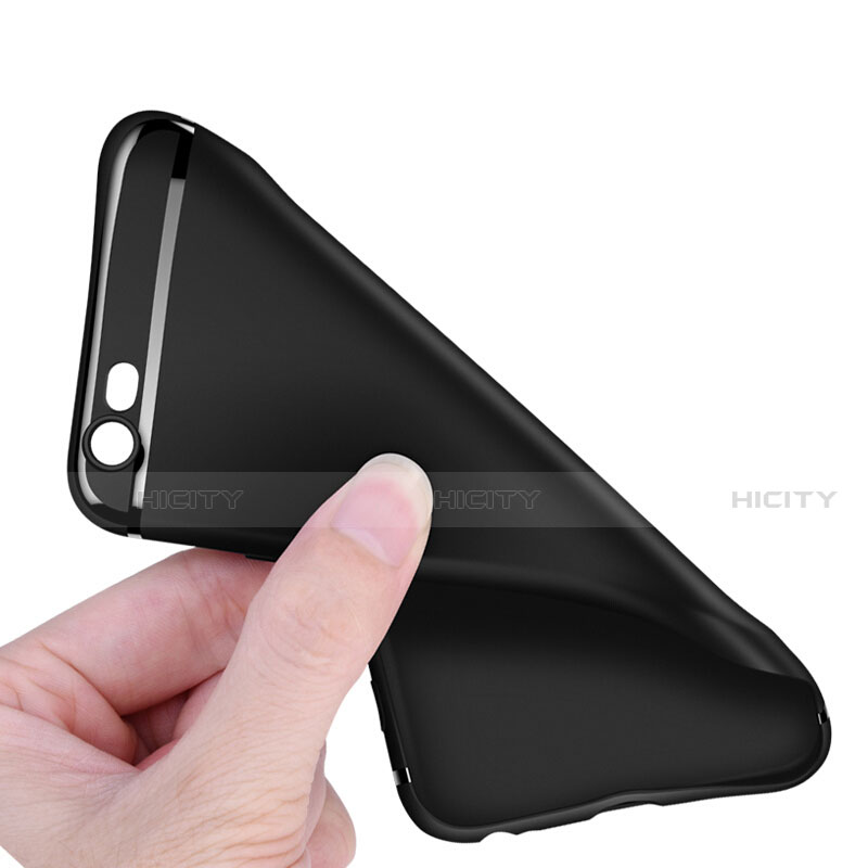 Funda Silicona Ultrafina Goma G02 para Apple iPhone 6 Negro