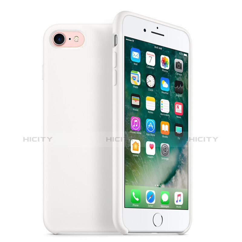 Funda Silicona Ultrafina Goma H07 para Apple iPhone 6 Plus Blanco