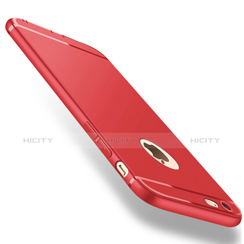 Funda Silicona Ultrafina Goma para Apple iPhone 6 Plus Rojo