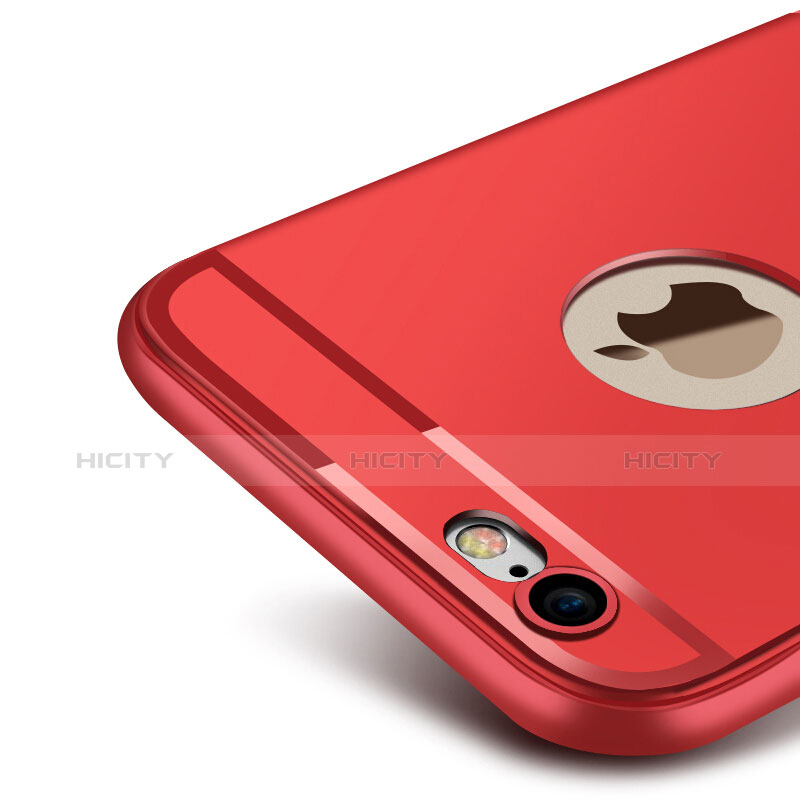 Funda Silicona Ultrafina Goma para Apple iPhone 6 Plus Rojo