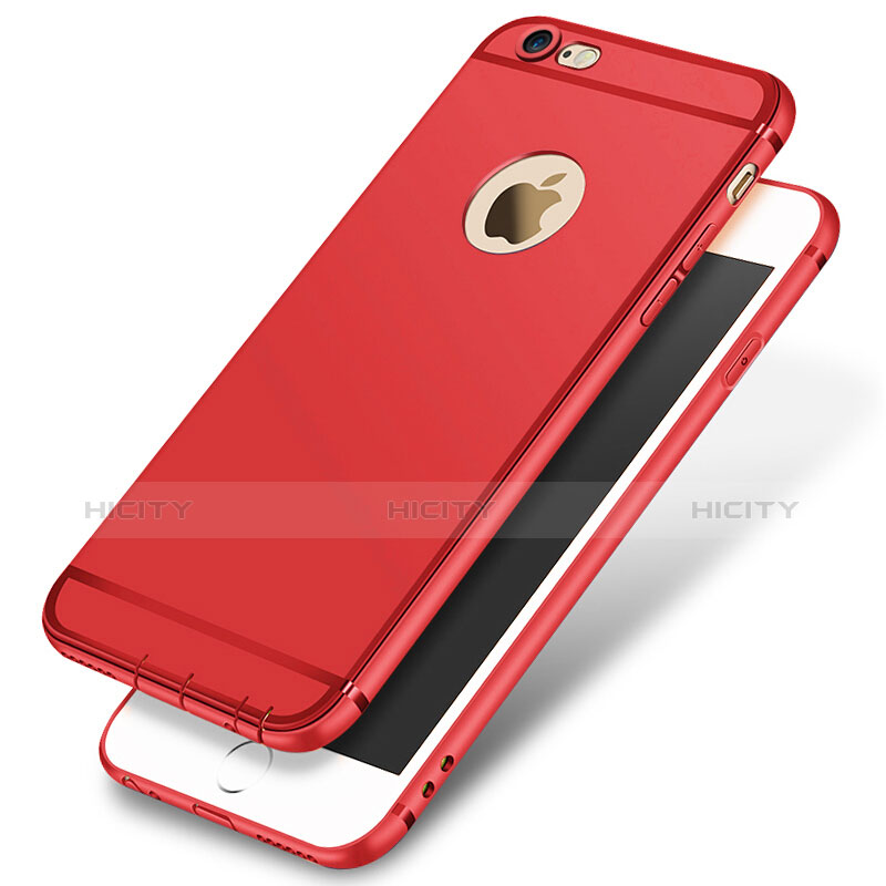 Funda Silicona Ultrafina Goma para Apple iPhone 6 Plus Rojo