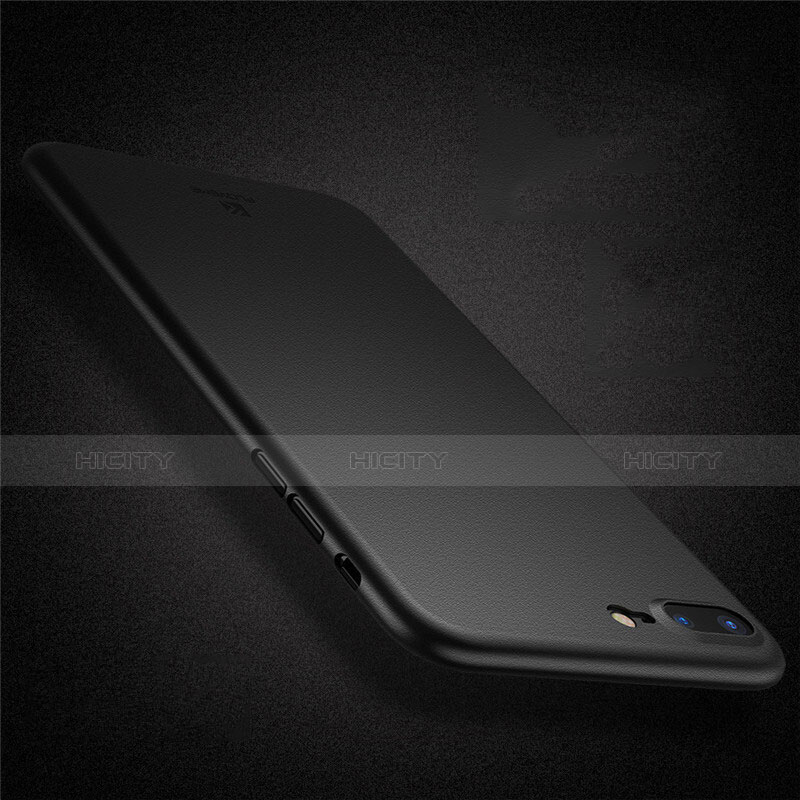 Funda Silicona Ultrafina Goma para Apple iPhone 7 Plus Negro