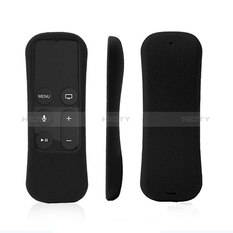 Funda Silicona Ultrafina Goma para Apple TV 4 Negro